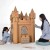Import easy shipping boy and girl Favorite assemble DIY castle used for family role play and graffi from China
