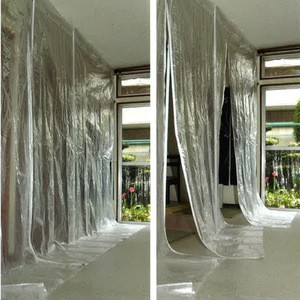 Easy to use movable partition curtain for reforming construction, interior work, painting and etc made in Japan