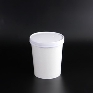 Eco-friendly Disposable Paper Bowl Packaging Cup Take Away Salad Bowl
