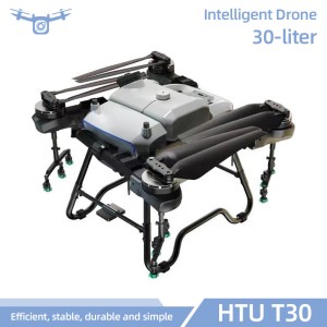 Efficient International Agriculture Protection 30L Silver Long Distance Farm Drone Sprayer Made of Carbon Fiber Drone with 45kg Spreader for Seed Spraying