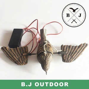 Electric plastic bird decoy for hunting, decoy birds hunting caller from BJ Outdoor