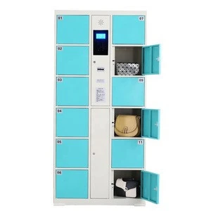 Electronic Gym Parcel Locker Metal Logistics Delivery Smart Lockers For Supermarket Bank Laundry Cabinet express locker