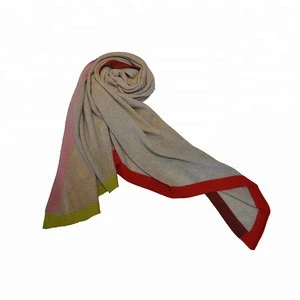 elegant custom parallelogram knitted kashmir cape shawl for female