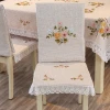 Embroidered floral decoration chair cover wedding