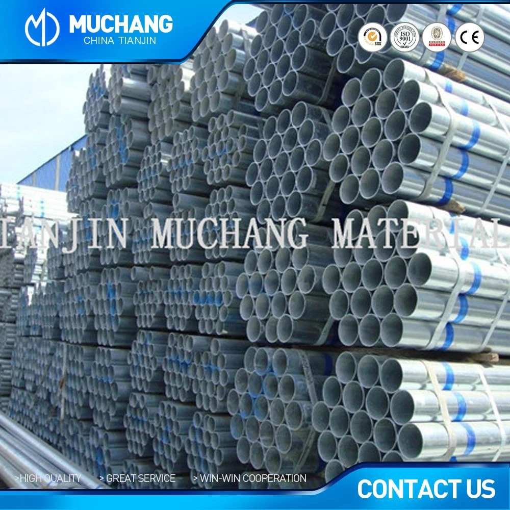 en 10255 astm a53 hot dipped galvanized steel pipe