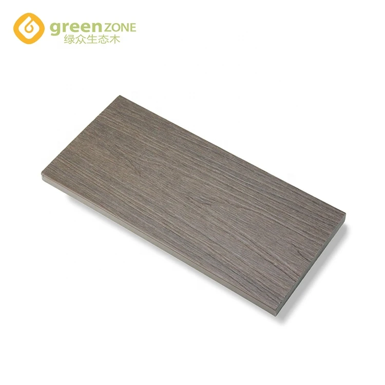 Engineered wood flooring grey wood grain wpc terrace deck