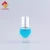 Import Essential oil roll on glass bottle clear heart-shaped eye cream perfume roller ball bottle from China
