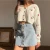 Import European and American fashion 2021Wish autumn womens new long-sleeved V-neck breasted cardigan slim navel-crop all-match sweate from China