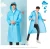 Import EVA Degradable Materials Raincoat Waterproof Trench Piping Edge Rainwear Backbag Hoodie Long fashion raincoat from China