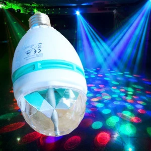 Export to Germany UK RGB colorful rotating room decoration 3W led party stage light,RGB stage light,colorful stage bulb