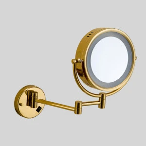 FAAO Golden led light unique bathroom mirror