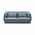 Fabric hotel bedroom lobby sofa with backrest
