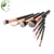 Import facial brush cosmetic brushes 8 pcs mini naked makeup brushes set red from China