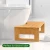 Import Factory custom Portable Bamboo Squatting Toilet Stool Wooden Poop Stool Foldable Potty Stool for Bathroom from China