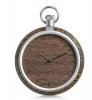 Factory Direct Sale unisex natural bestime wooden christmas pocket watch P001