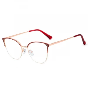 Factory Direct Selling Half Frame Computer Anti Blue Light Blocking Reading Glass Frames Optical Eyewear Eyeglasses