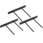 Factory Direct Single Wall Hanging Support Strong Load-Bearing Black round Hidden Shelf Bracket Triangle Bracket Structure