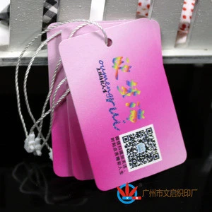 Factory directly produces hang tag for clothes and hang tag for trousers and woven labels