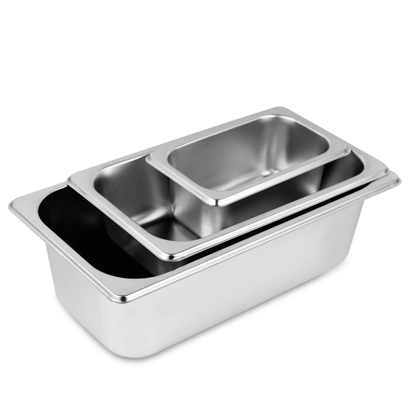 factory full size restaurant hotel metal stainless steel gn pan ice cream container