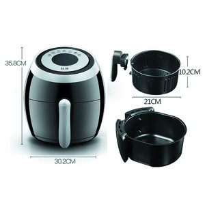Factory Hot Sale Multi-function Air Fryer Household 5.5 L Large Capacity Oil Free Smoke Free Electric Air Fryer