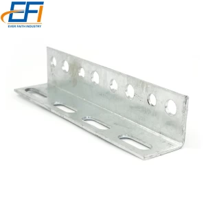 Factory Price Perforated Galvanized steel angle iron price list, ms angle channel