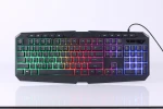 Factory price USB glowing clavier Mechanical feel pc wired gaming backlit keyboard for home office gamer