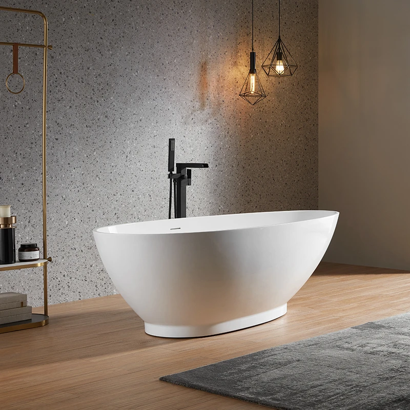 Factory Supplier Acrylic Durable Comfortable White Acrylic Bath Tub Bathtub