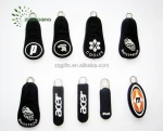 Factory supply cartoon replace zipper puller with pvc rubber 3D logo