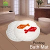 Factory supply durable and safe rubber floor bath mat printing baby bath kneeler mat