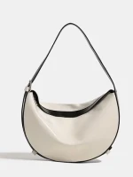 Factory wholesale genuine leather shoulder bag Half-Moon Handbag Real Leather Underarm Shoulder Bag