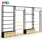 Factory wholesale multilayer wooden store supermarket shelf
