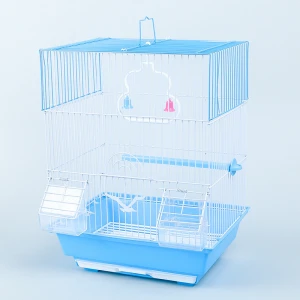 Factory wholesale small folding metal wire bird cage comfortable bird cage
