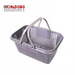 Fadong plastic shopping basket mini plastic shopping basket with handles