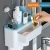 Import Family Magnetic Plastic Toothbrush Teeth Cleaner Cup Automatic Toothpaste Dispenser with Toothbrush Holder from China