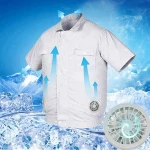 Fan Cooling Air Conditioning Clothes Vest Uniform Jacket Workwear 5V 4 Cooling Fans Air Conditioned Clothing
