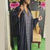 Fashion African Mother plus Size Batwing Sleeve Dress Muslim islamic clothing Style Robe Silk Hot Drilling