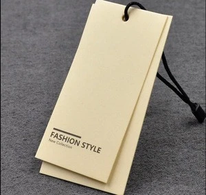 Fashion design paper card made customized hang tags for garment
