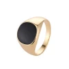Fashion Eco-friendly Alloy Mens Gold Silver Ring for Anniversary