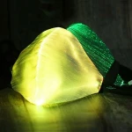 Fashion Luminous Led Mask For Party Festival Dancing,7 Colors Fiber Optic Gauze Mask 2020