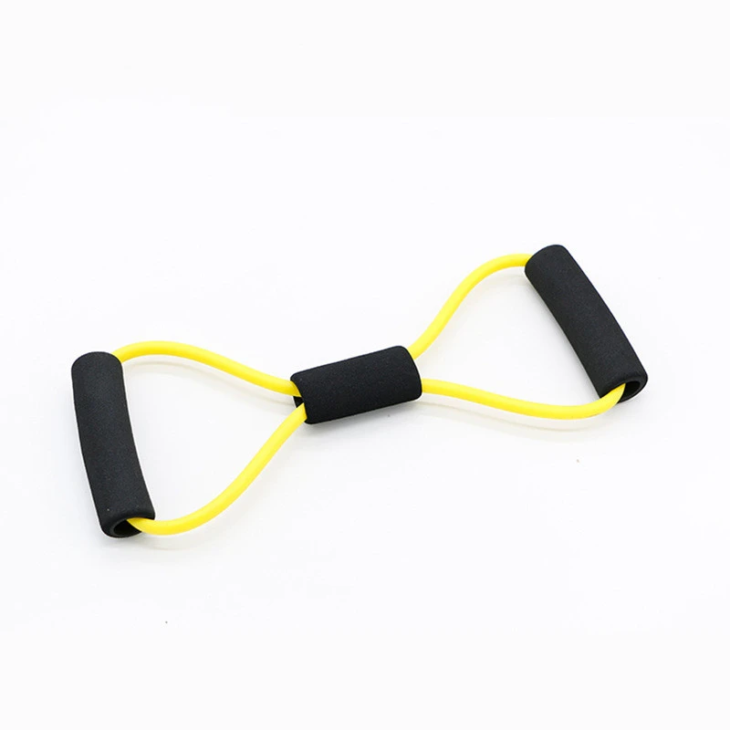 Fashion New 8 Shape Resistance Tube Chest Body Building TPU Fitness Elastic Exercise In Stock