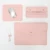 Import Fashion Pink Women Cheap PU Leather Custom Size Inch 4psc Notebook Bags Set Laptop Sleeve Cases from China