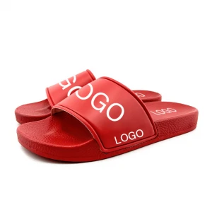 Fashion PVC Slide Slippers For Men Custom Logo,Sandal Mens Custom Slides Footwear,Custom Logo Blank Slide Sandals Men Slippers