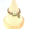 Fashion Simple Ceramic honeybee beaded bracelet Latest Design Fashion Charm stone bracelet natural best price Shiya