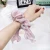 Import Fashionable melting pure silk ribbon hair bands cloth art elastic ribbon hair scrunchies women hair accessories from China