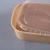 Import Fast Delivery Eco Friendly Kraft Paper Packaging Disposable Food Box With Clear PP Plastic Lid from China