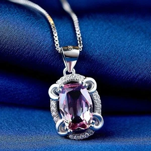 fine jewelry 925 silver ruby stone wholesale china pendant