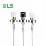 fine mist sprayer perfume spray pump shiny gold perfume sprayer pump 20/400 crimp pumps