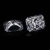 Finest Crushed ice moissanite DEF White fancy cut moissanite in loose gemstone