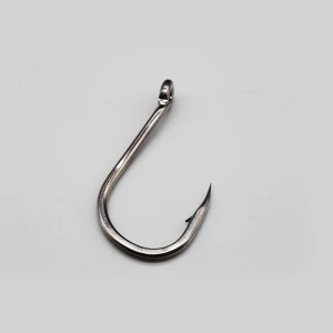 Fish Hook Bulk Saltwater or Freshwater Carbon Steel Barbed Fishing Hooks With Ring