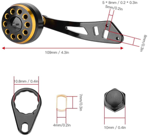 Fishing Reel Handle Cnc 5 Axis Milling Aluminum Parts Machining Service